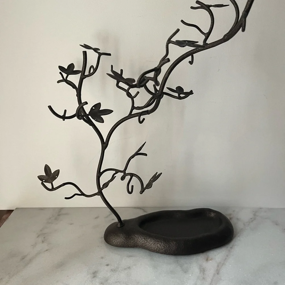 Vintage retro jewelry display stand tree shape